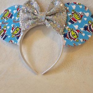 Custom Mickey Mouse Holiday Ears featuring Pixar Aliens
